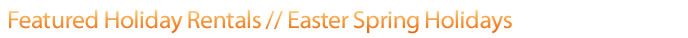 Easter Holiday Accommodation
